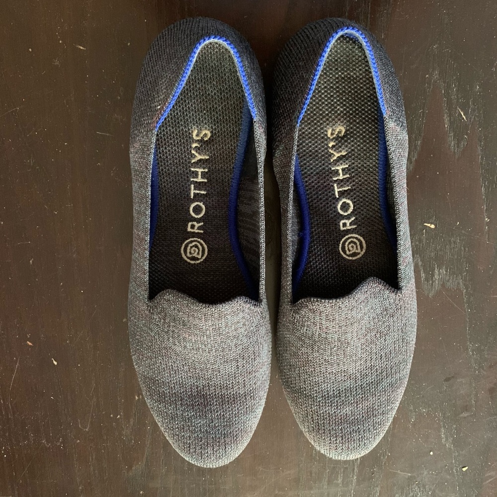 Rothy’s Navy Heather Loafers